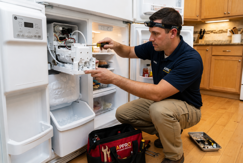 ge refrigerator ice maker not working