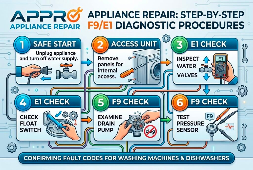 Step-by-Step F9 E1 Diagnostic Procedures