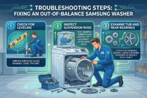 Troubleshooting an Off Balance Samsung Washer Drum
