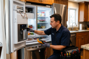 how to check error codes on lg refrigerator ice maker