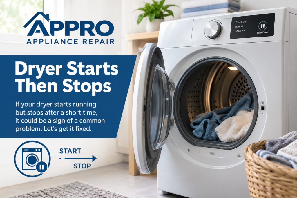 Dryer starts then stops
